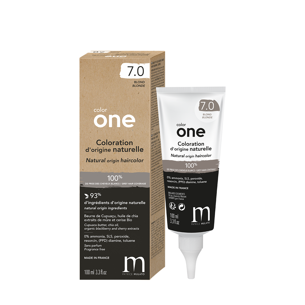 Coloration naturelle Color One 7.0 Blond 80ml