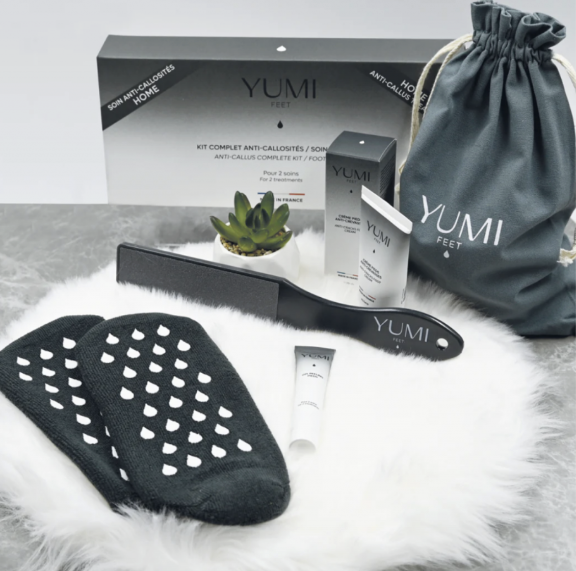 Yumi feet - kit complet soins des pieds - anti-callosités