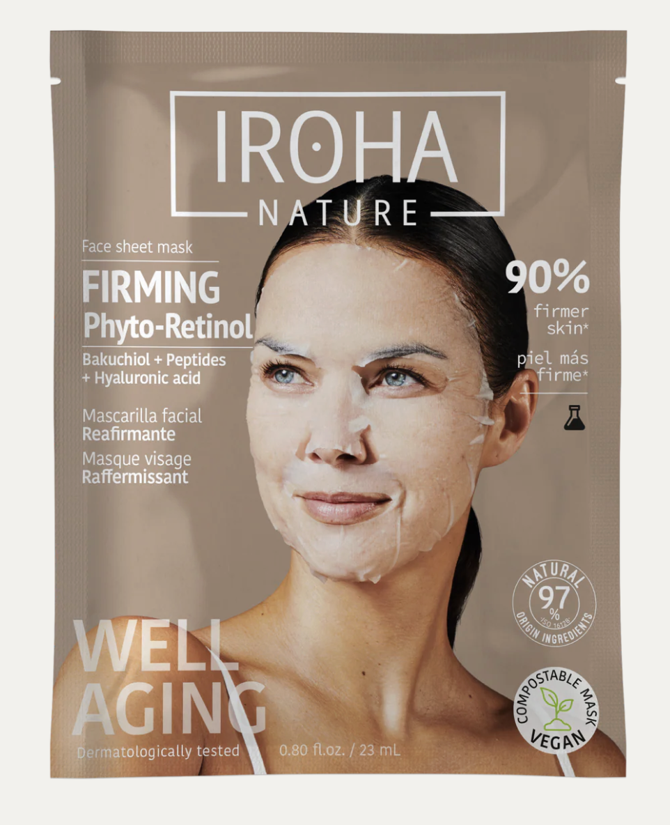 IROHA - Masque tissus visage bakuchiol raffermissant & anti-âge